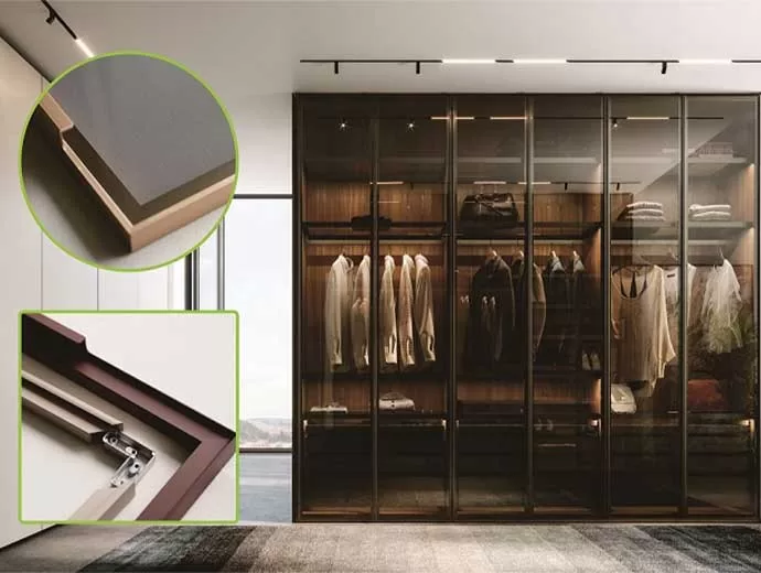 Integrated Handle Swing Doors Aluminium